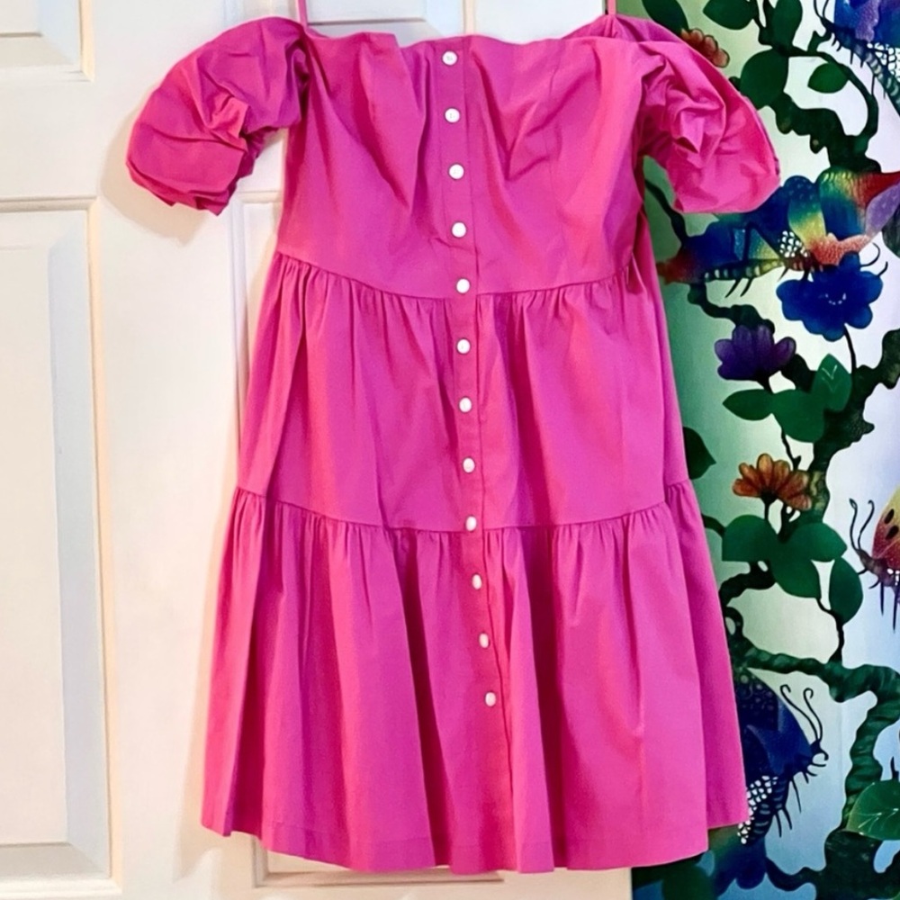 STAUD Strapless Pink Dress - Picture 6 of 8
